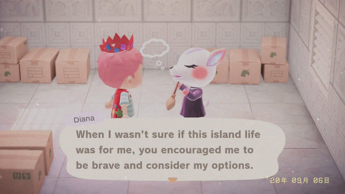 seanecal_'s tweet photo. Ungifted Diana in boxes rn!!!! Dm me if you’re interested :) #acnhvillagertrade #acnhvillagerinboxes @CrossingTrade https://t.co/VinEApcHRC