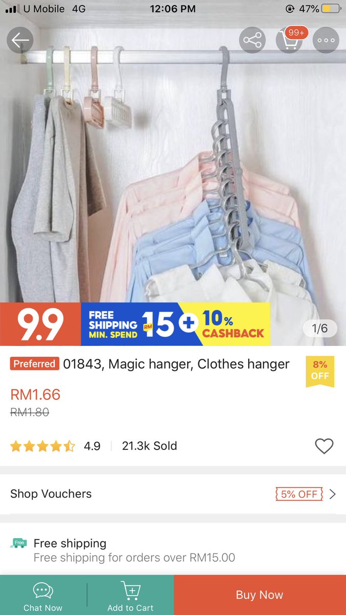 28) CLOTH & JEANS HANGER To save up some space korang blh beli yg ni. Kedai luar pun ada jugak rasanya mcm Ninso & yg lain2. Siapa yg ada bnyk jeans blh letak mcmtu! Yg duduk hostel tu blh relate if ada byk jeansBoth tu dlm kedai yg sama https://shopee.com.my/product/87980602/2762211040?smtt=0.0.9