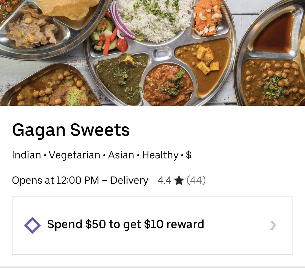gagansweetss's tweet photo. Spend to get your next reward on UberEats!!! #UberEatsPromo #ubereats #indianfood #vaughan #gagansweets  #indianresturant https://t.co/sl90yoa0Om