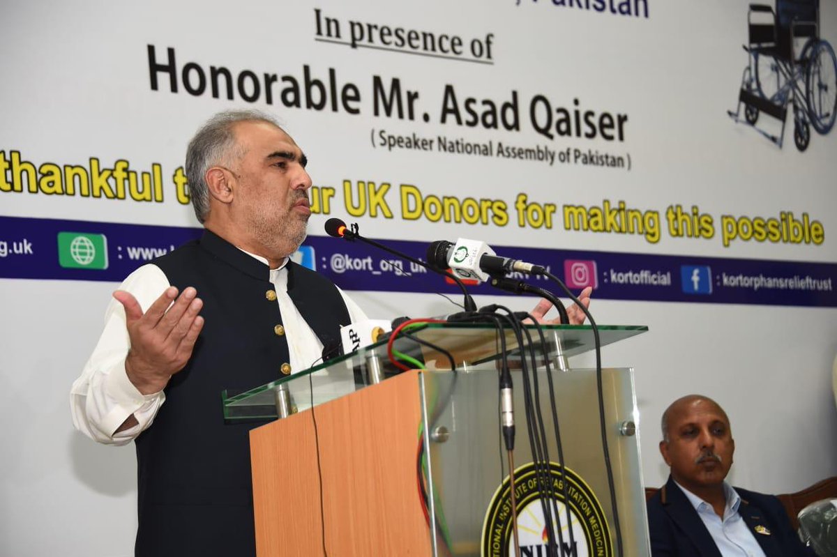 KhawajaMuqaddas's tweet photo. KORT
TURNING DISABILITY INTO ABILITY
WHeel chair distribution in Islamabad
With Honourable Speaker Pakistan National Assembly Asad Qaiser Sab
#supportkort
#korthome
#wheelchairdistribution
#imaproudmuskorteer
@Kort_org_uk https://t.co/GzN8XeWyeG