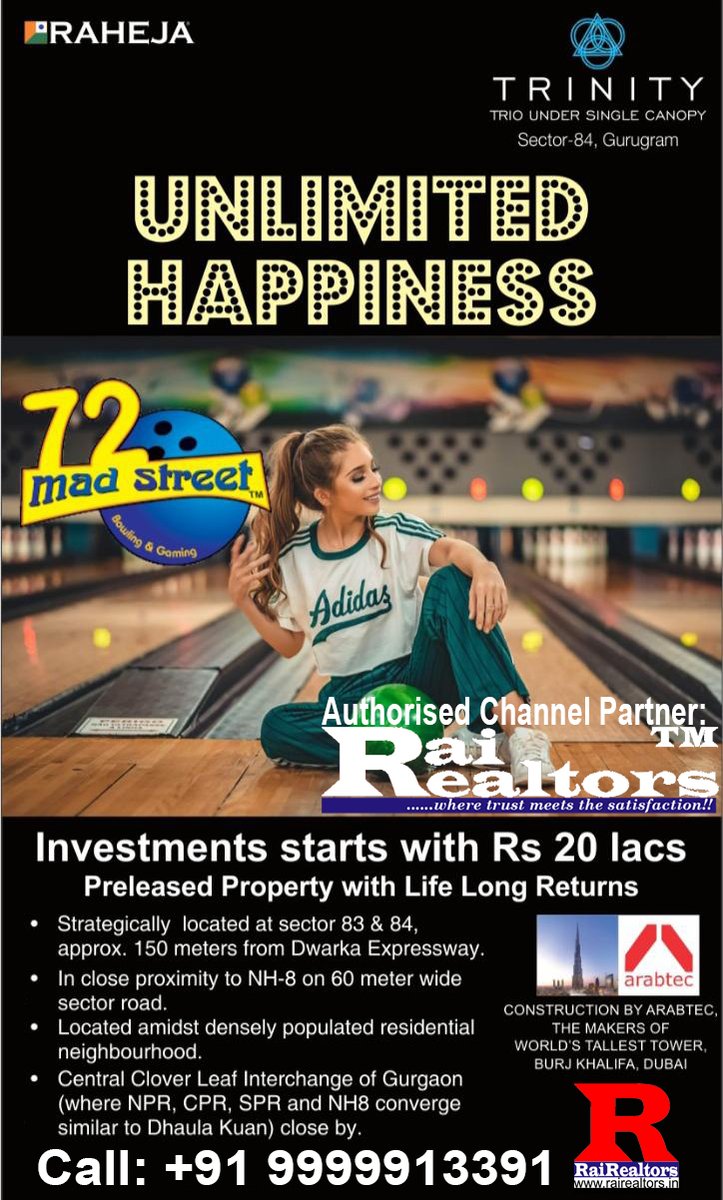 rahejatrinity's tweet photo. #MostDemanded #CommercialProject #RahejaTrinity #Sector84 #DwarkaExpressway #Gurgaon. #Highstreet #Retailshops, #FoodCourts & #Restaurants #FunZone & #EntertainmentZone. 7 Screen #Multiplex and #LuxuryCinema #Investment starting with #FixedmonthlyRentals @22Lacs all inclusive https://t.co/tRnHmdzlhF