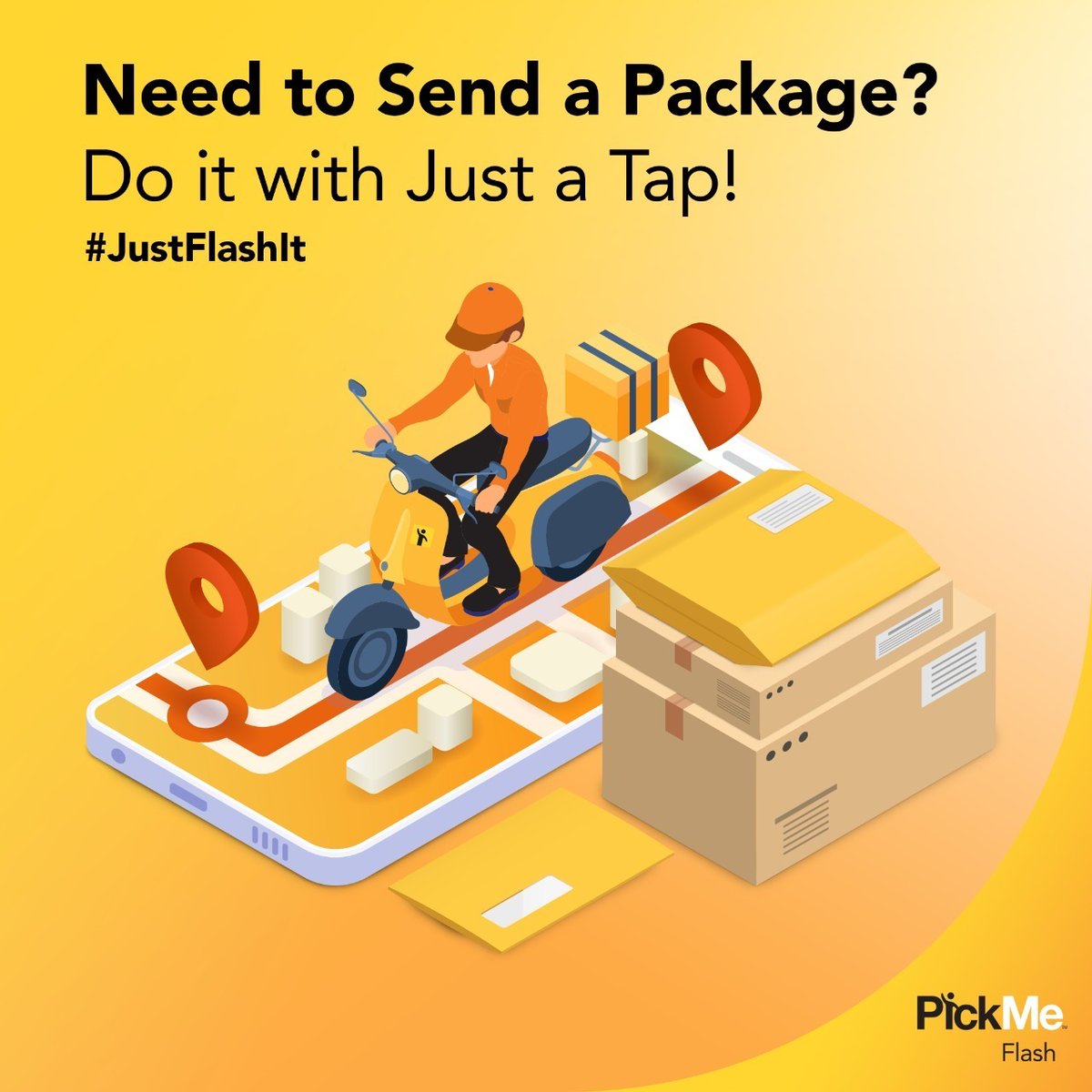 PickMeLK's tweet photo. The easiest way to send and receive packages! Simply open the PickMe App &amp; tap on PickMe Flash to get started! We’ve made it easier than ever to send and receive your parcels. It’s all on the app!

#PickMeFlash #PickMeLife #PickMeLK #SriLanka #Lka https://t.co/46Iq2gA8Ov