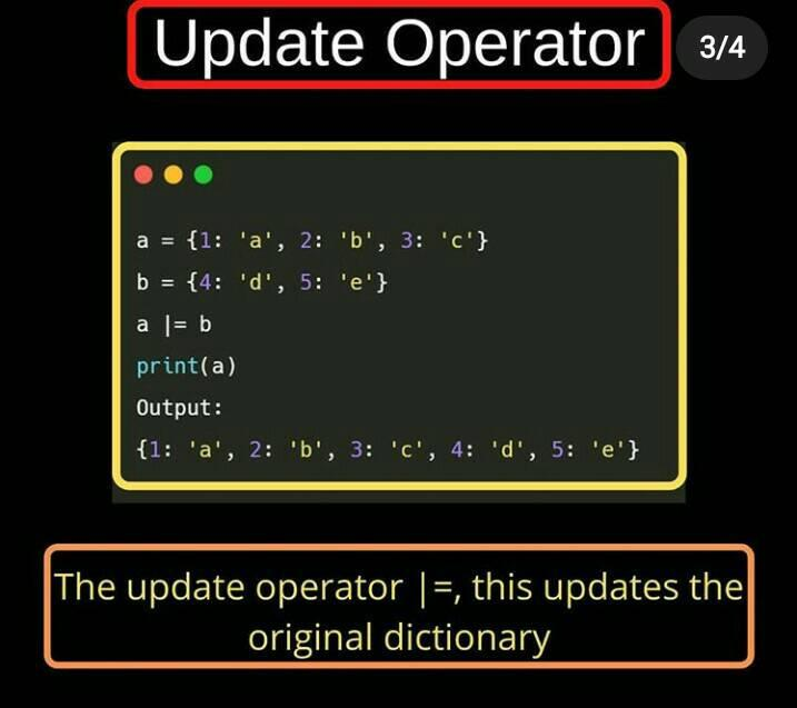 codek_tv's tweet photo. Updating Dictionary in Python 3.9
☞ https://t.co/DWLk5NCINY
#morioh #python #python39 #programming https://t.co/7do8W9PRBX