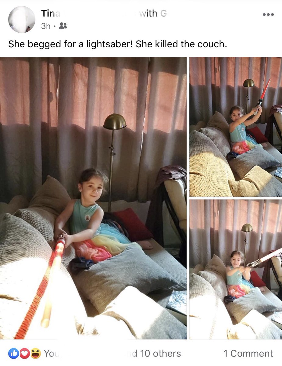Marcella555's tweet photo. My brother is a proud Dad not only for having an amazing family, but for turning his almost 6yo into a #StarWars fan! 🗡😍❤️
#JediInTraining https://t.co/wS5K2Kp6HW