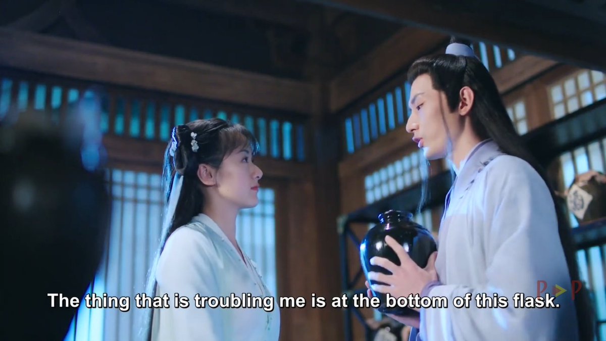 Sifeng decided to confess, with sweet words at the bottom of a flask. But his plan didn't go well and to his distress, Xuanji couldn't read them before it was erased. #Episode17  #LoveAndRedemption