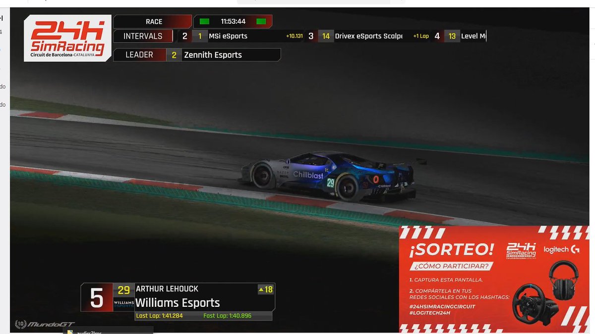 NicolasMerlos14's tweet photo. #24hSimRacingCircuit #LOGITECH24H
@MundoGT https://t.co/cJvF3MSVwm