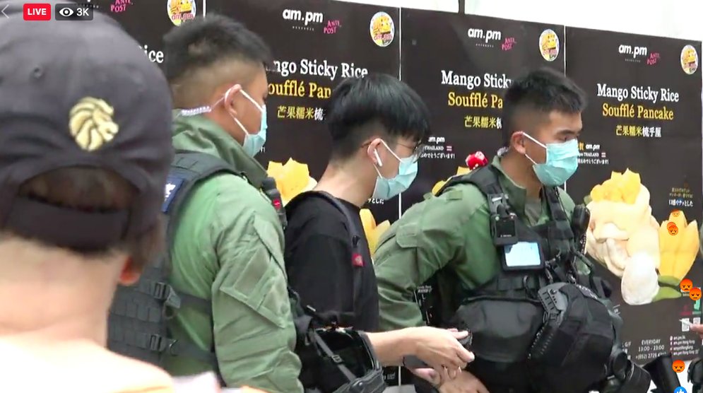 More stop and search of youngsters in Mong Kok and Yau Ma Tei via live of  @StandNewsHK .Today was originally planned for the general election of Hong Kong's Legislative Council. But the election has been postponed for at least one year by HK gov in the name of  #covid19.