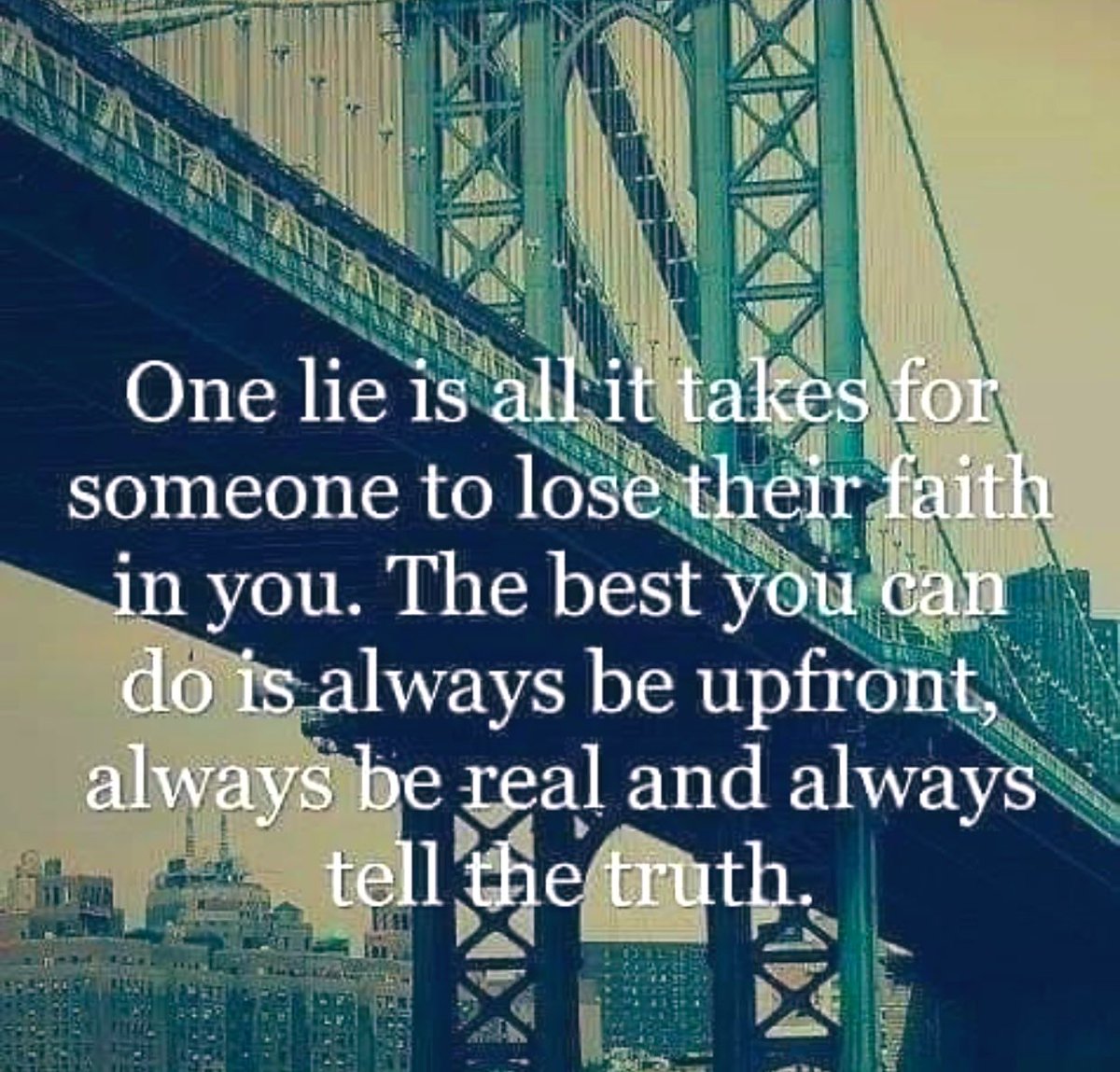 carlaacarlson's tweet photo. One lie is all it takes for someone to lose their faith in you. The best you can do is always be upfront, always be real and always tell the truth. #Trust #BeUpfront #Honesty #Inspiration #ThinkBIGSundayWithMarsha https://t.co/cRmixr7Pb7