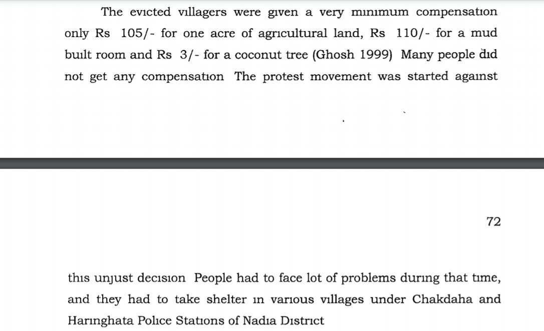 Here's what Biswas writes: Rs 105/acre by the mighty British Empire + mighty Americans. Many didn't receive even that. Remember the year? It's 1943. That's right, the Bengal Famine.