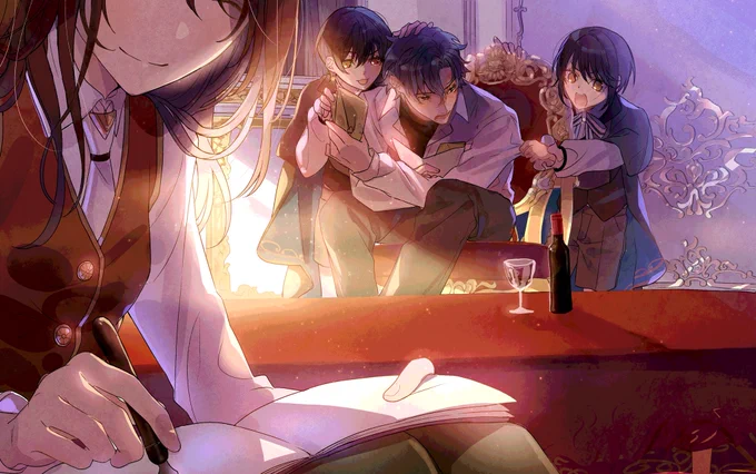 #まほやく_FA
これは俺が貰った大事な手紙なので、お二人には絶対見せません! 