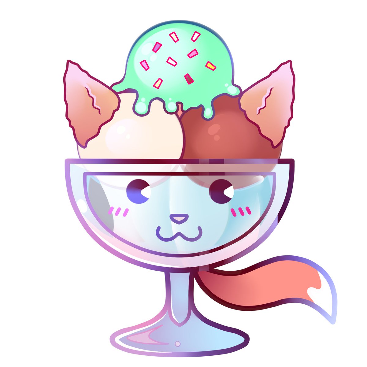 For this #ScritchSundaes, a reminder to check out the very generous Free Art Commission post from @wolfinden over at x.com/pixelscritch/s… Just doing the 4 hearted things in the tweet will enter you in to the competition. Much love!!