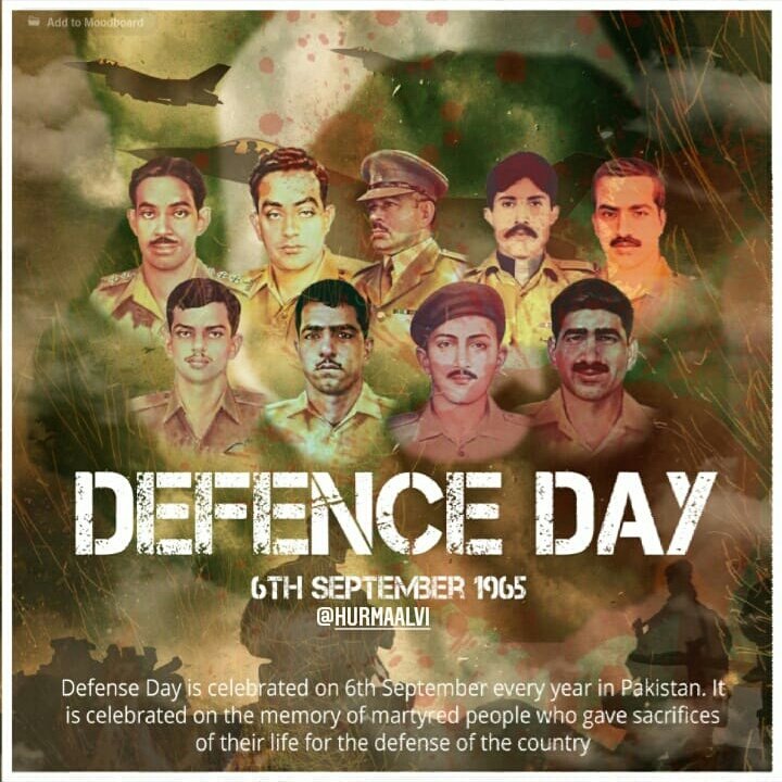 Pakistan defeated the nefarious designs of the enemy, be­deviled by its arrogance of numerical superiority. It is the day to pay hom­age to our Shuhàada & Ghàazis, & to draw inspiration from their iconic acts of velour and supreme sacrific­es.
#DefenceDay 
#یوم_دفاع_شہدا_کے_نام