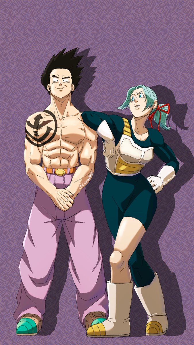 Goten and Bulla commission for @rogue1_102 !Likes and Rts are appreciated! 