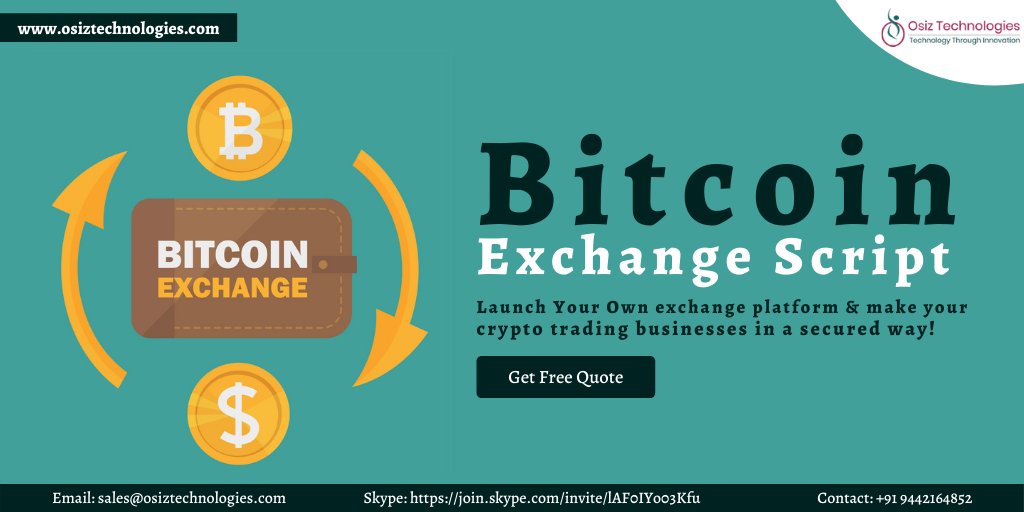 Osiztech's tweet image. Get a scalable &amp; tailor-made #BitcoinExchangeScript from #Osiz with the advanced features.
- Futuristic #CMS
- #Bitcoin #Wallet Integration
- #P2P #exchange option
- #Liquidity Management
- #trading Bot
buff.ly/2Zhjnt0
#Crypto #cryptocurrency #Blockchain #business #BTC