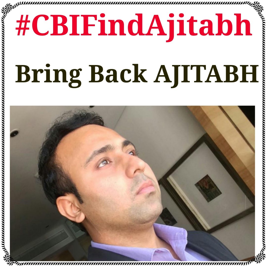 #CBIFindAjitabh Don't make any case become a mystery by not investigating on timely basis. <a href="/narendramodi/">Narendra Modi</a> <a href="/NitishKumar/">Nitish Kumar</a> <a href="/AmitShah/">Amit Shah</a> <a href="/ndtv/">NDTV</a> <a href="/ZeeNews/">Zee News</a> <a href="/NEWS9TWEETS/">News9</a>