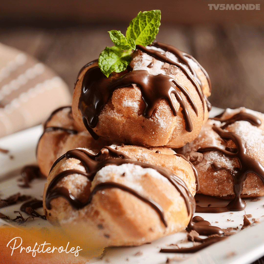 TV5MONDEapac's tweet photo. 😍 No one can say no to #profiterols!
#FrenchPastry #Dessert #Sweet https://t.co/DnWSZrRLlQ