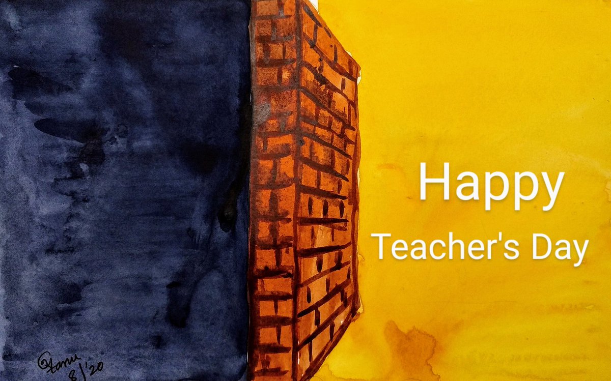 atanuiceman's tweet photo. @imVkohli Teachers are the solid wall between Good and Bad. Without Teachers we would have stuck in darkness.

Happy Teacher's Day
#atanuartlife https://t.co/xLM5BL3a4w