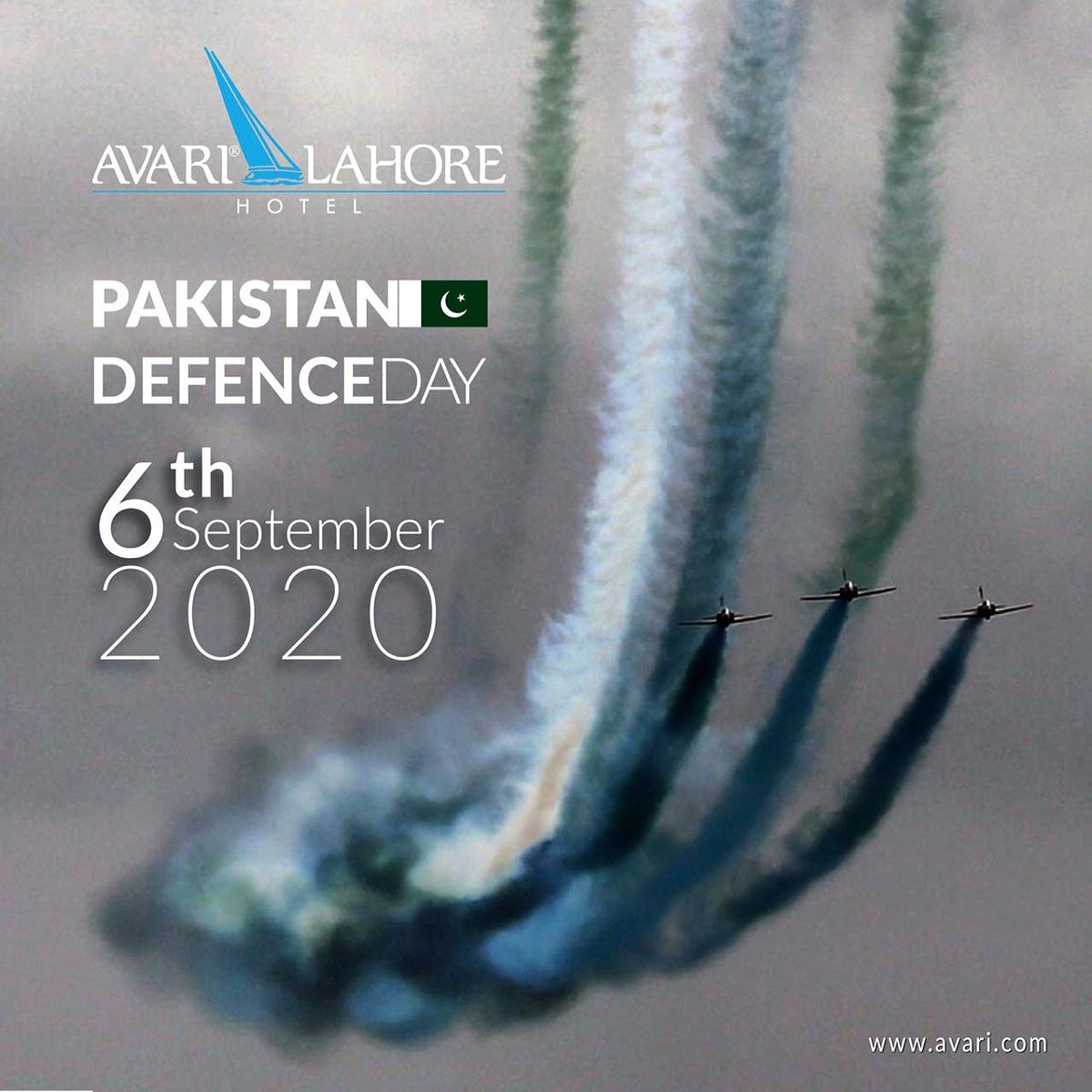 AvariLahore's tweet photo. Pakistan Defence Day. Commemorating the memory of Pakistan’s defence services.
.
.
#6thseptember2020 #avarihotellahore #pakistandefenceday2020 https://t.co/AfZbXQpJZv