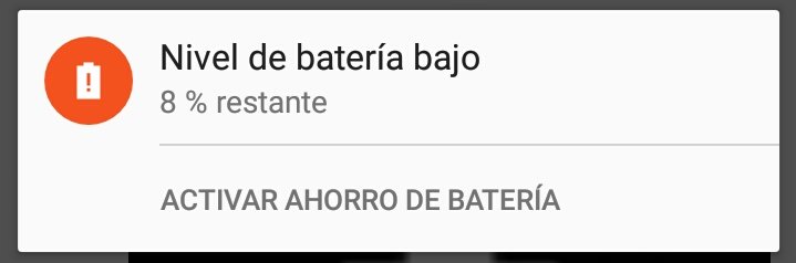 Mi única notificación desde que empezó la cuarentena