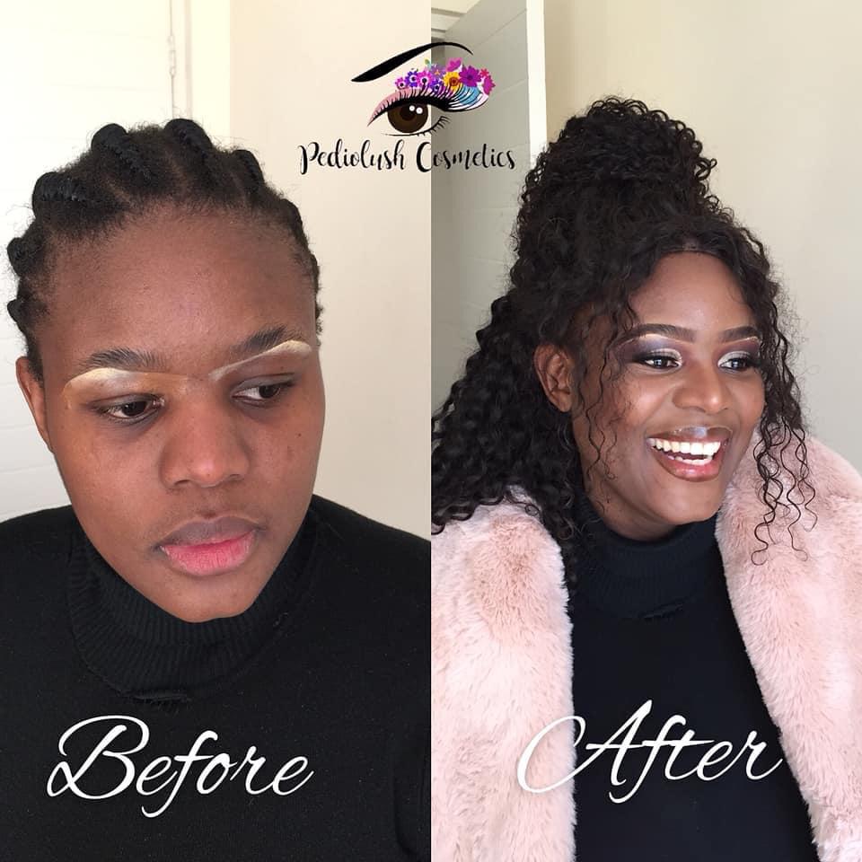 Lord_Sentle's tweet photo. @MrHandsome_ZA This is my girlfriends make up skills. She doesn't know I'm doing this , but if anyone is interested in doing business you can kindly dm me. She hopes to one day have her own Make up brand. Please RT and Like https://t.co/wzzzVF5t59