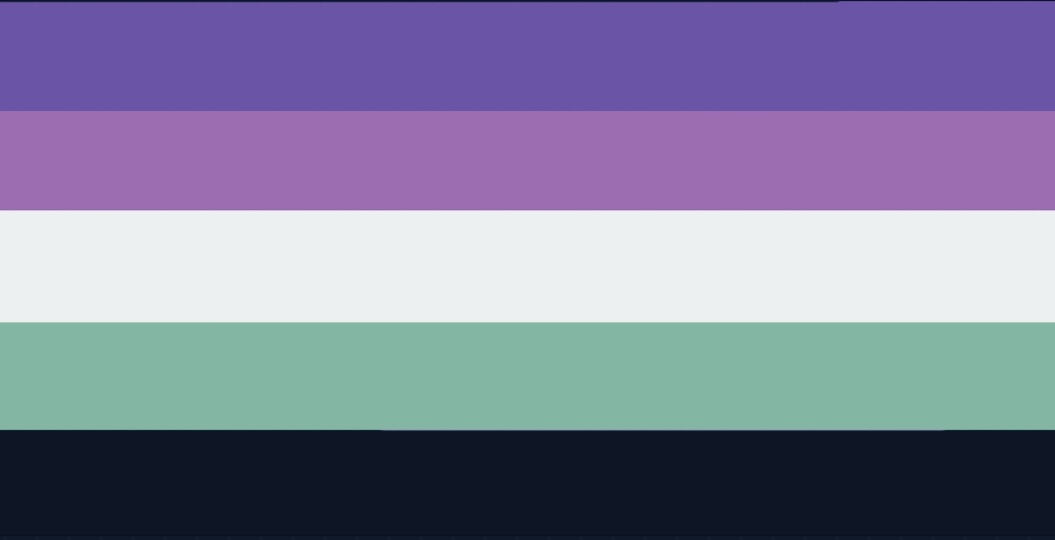 aro bi flag (left) and ace bi flag [other version] (right)