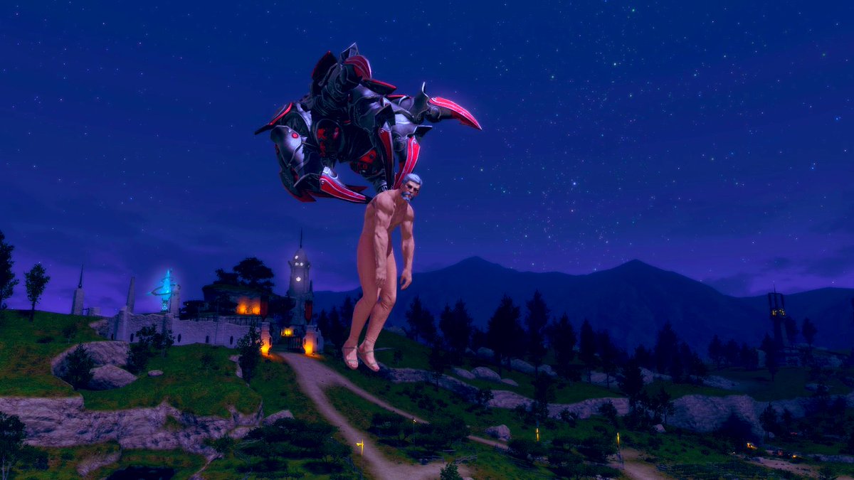 FF14_Gentleman's tweet photo. 他ゲーに逃亡してたらFF14の世界に連行されました👮🚨

とりあえず溜まってるストーリー消化します!!👴🏻

ゲーム内で見かけた時は優しくしてくださいね❤

#光の紳士 https://t.co/VtHAq4YQ11