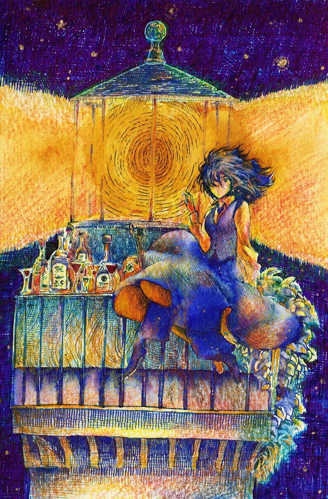 【お知らせ】
9月7日〜20日、銀座「月のはなれ」にてアートバトン展に出品致します。
アートバトンの企画で制作した作品「名前のないバー」、そして小作品「Bar le Phare」、作品集「EPHEMERA」を展示販売致します。
画集の方は後日Boothで通販予定です!