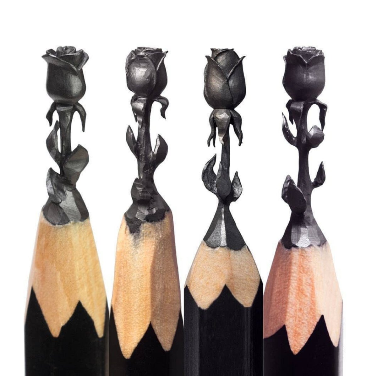 Thread of Artists With Unusual Art Mediums1. Salavat Fidai, Russian sculptor who makes stunning miniature sculptures out of pencil graphite