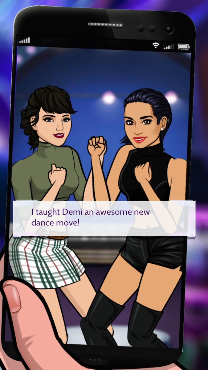HWANNlES's tweet photo. I just taught Demi a new dance move! #demipathtofame don’t say shit y’all i swear https://t.co/6GMGPqdPAH https://t.co/WheehEURvZ