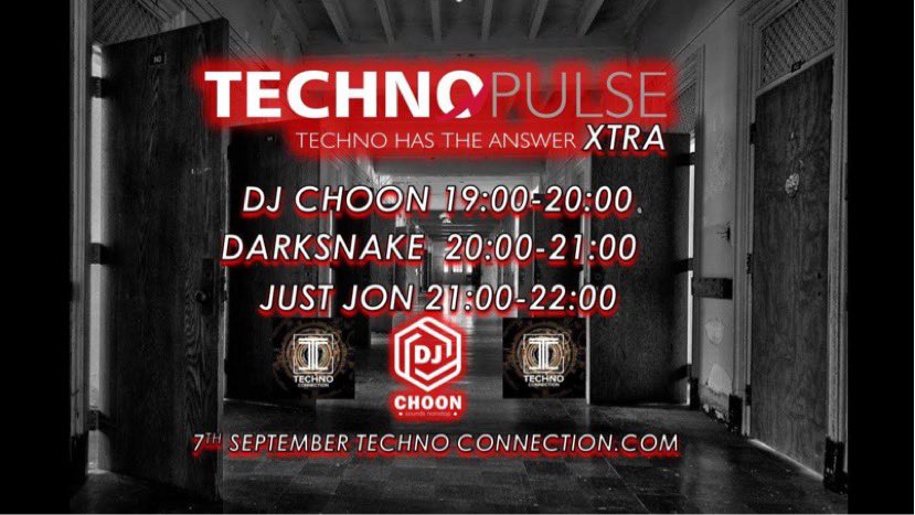 This Mondays show will be live-streamed on Technoconnection YouTube and Twitch channels