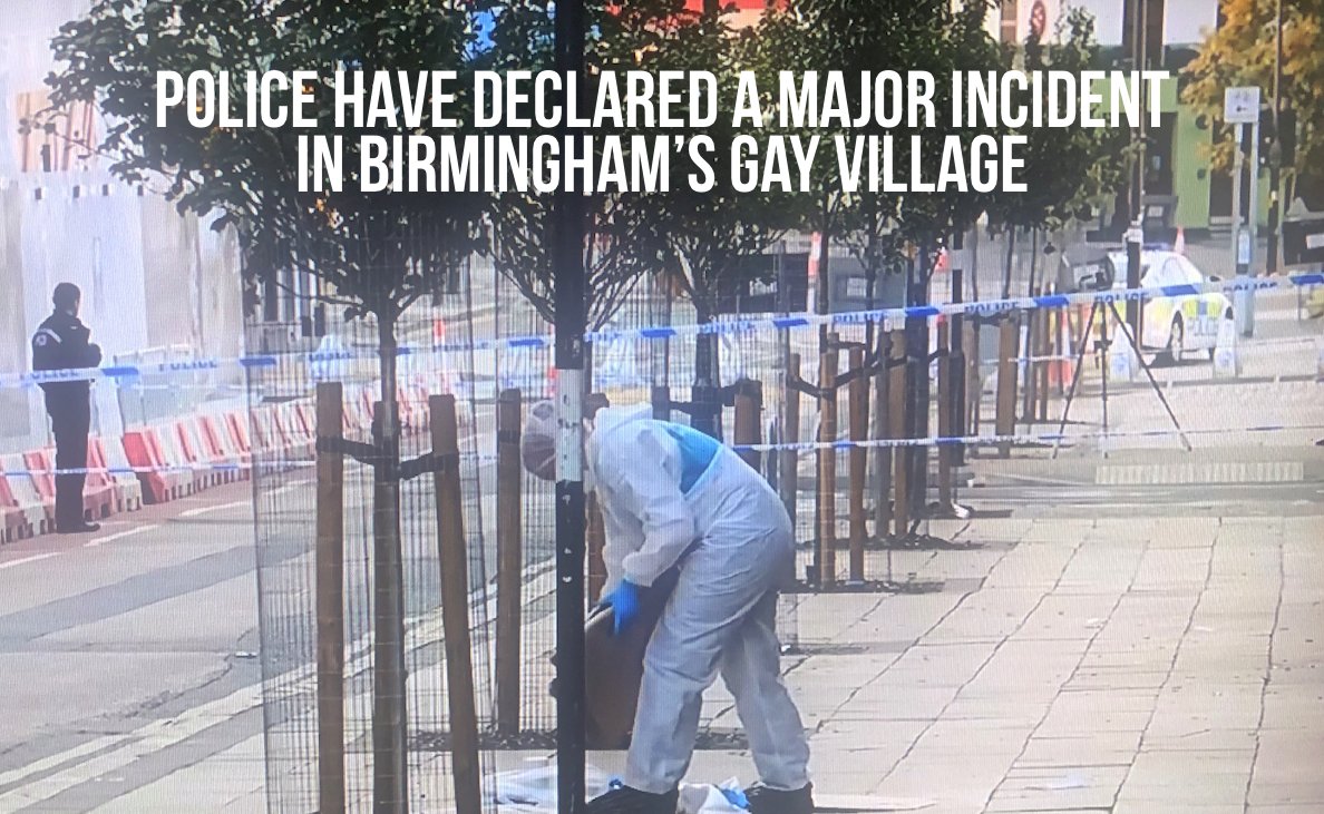 #BREAKING! Police have declared a major incident in Birmingham’s Gay Village after officers were called to reports of multiple stabbings near Sidewalk Bar on Hurst Street in @SouthsideDist, #Birmingham MORE HERE: facebook.com/midlandszone/p…