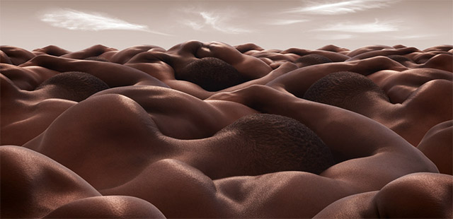 11. Carl Warner, British artist who use human bodies to create landscapes