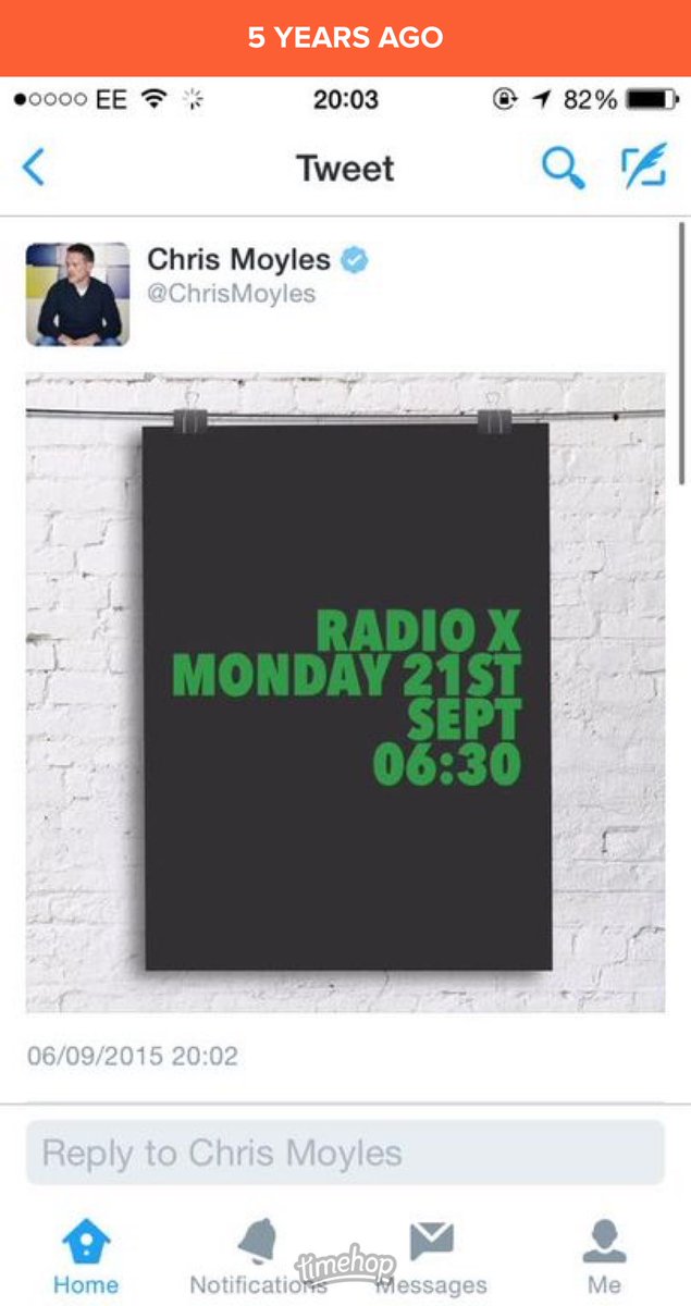 JohnnySeifert's tweet image. 📻Five years ago today ⁦@ChrisMoyles⁩ made all my dreams come true by announcing he was returning to breakfast radio. 

⏰My alarm has gone off at 06:15 for 15 years to listen every single day 

⁦🙏🏼@RadioX⁩ ⁦@Pipskin⁩ ⁦@domisatwit⁩ ⁦@JamesRobinson⁩