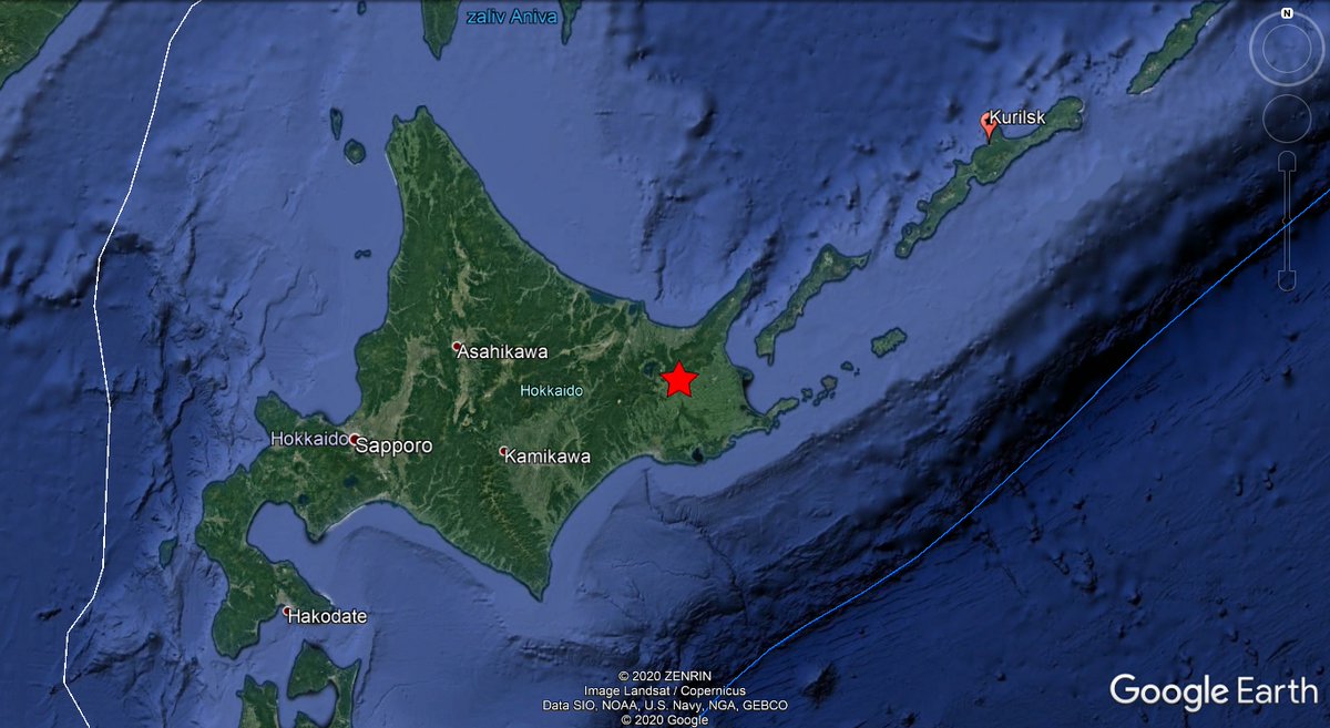 earthquakevt's tweet photo. ⚠️#Japan🇯🇵: A mild #earthquake of magnitude mb=4.3, was registered at 42 KM WSW of #Shibetsu, prefecture of #Hokkaido. Depth: 146,3 KM.
More info: https://t.co/zHUnI7dDaM
この地震を感じましたか?, 教えてください!.
#EQVT,#地震,#jishin,#tremor,#seísmo,#sismo,#temblor,#terremoto. https://t.co/mqsk4iNUmd