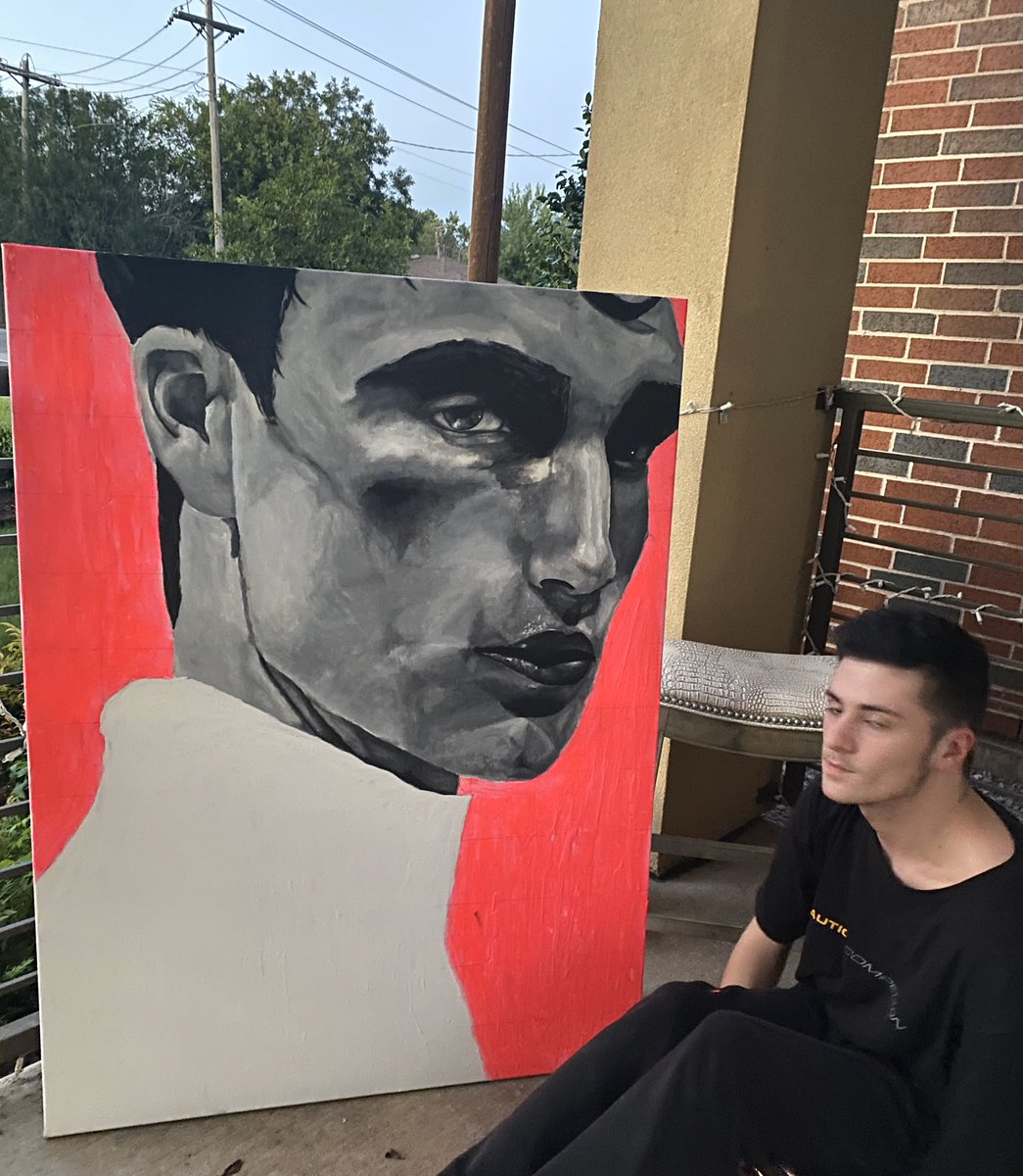 tvrnerrr's tweet photo. Painting of Jacob bixenman that I recently finished🖤🤩 https://t.co/p1ophAPtq3