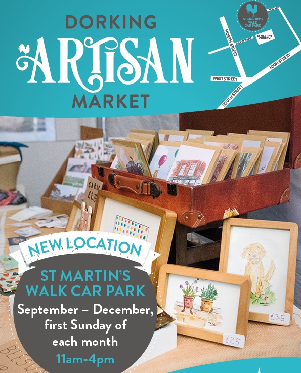 DORKING ARTISAN MARKET TODAY! What are you Sunday plans? Head to St Martin's Walk car park and browse fine wares from local producers. Social distancing in place. Food available too. Come on down! @visitsurrey @molevalleydc <a href="/BBCRadioSurrey/">David Lloyd</a> #DorkingArtisanMarket #DorkingArtisans
