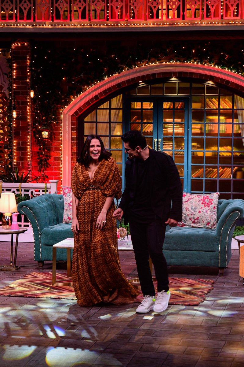 NehaDhupia's tweet photo. We got a dose of the best medicine 🤣🤣🤣 ... thank you #thekapilsharmashow  ... you guys were beyond hilarious 😂 @KapilSharmaK9 @bharti_lalli @Krushna_KAS @kikusharda tune in tonight at 9.30 pm @SonyTV 📸 @thememoryalbum https://t.co/KfTpO1XrEw