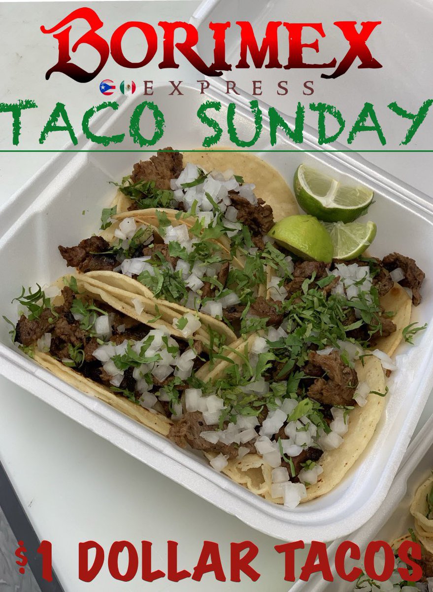 miguelito6_pr's tweet photo. $5 Dollar LA STYLE DOGS, $1 Dollar TACOS, $3 EMPANADAS, PAPAS RELLENA, PINCHOS, $4 AGUAS FRESCAS Y PREPARADAS DE SANDIA Y HORCHATA AND $7 DOLLAR MENUDO !!! SUNDAY 9-6-2020 @2189 W. Craig Rd. North Las Vegas, NV 89032 9am-12pm &amp; 6pm-9pm!!! RT AND LIKE! BORIMEXPRESS FOOD TRAILER ! https://t.co/UnuqpNcS3x