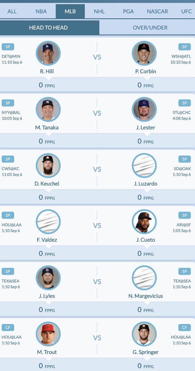 QuickPicksNow's tweet photo. There are over 50 different matchups across #PGA, #NBAPlayoffs, #MLB and #NASCAR today!

FIFTY! 

Bet up to $100! Win up to $50,000! Only at https://t.co/Wm8YgPDBXZ! https://t.co/IBXqg6gzd8