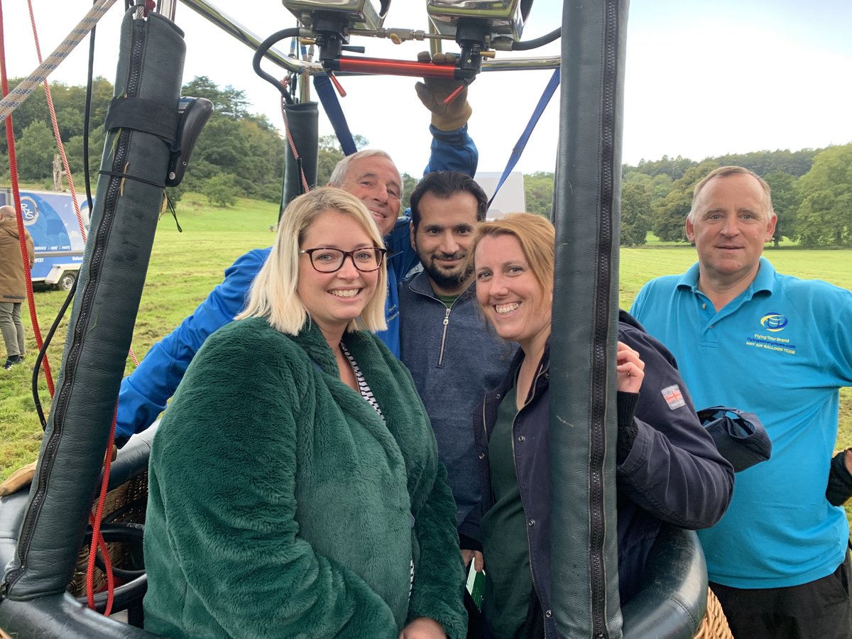 flyingenterp's tweet photo. Our #keyworkerballoonflight passengers nominated &amp; chosen for this AM’s flight from ⁦@Ashton_Court_⁩ Lara a District Nurse, Emily primary care practitioner &amp; Ali with the UN - hope you have a great flight with ⁦@pilotianmartin⁩ 🌈 https://t.co/5uOxwqV7Jp