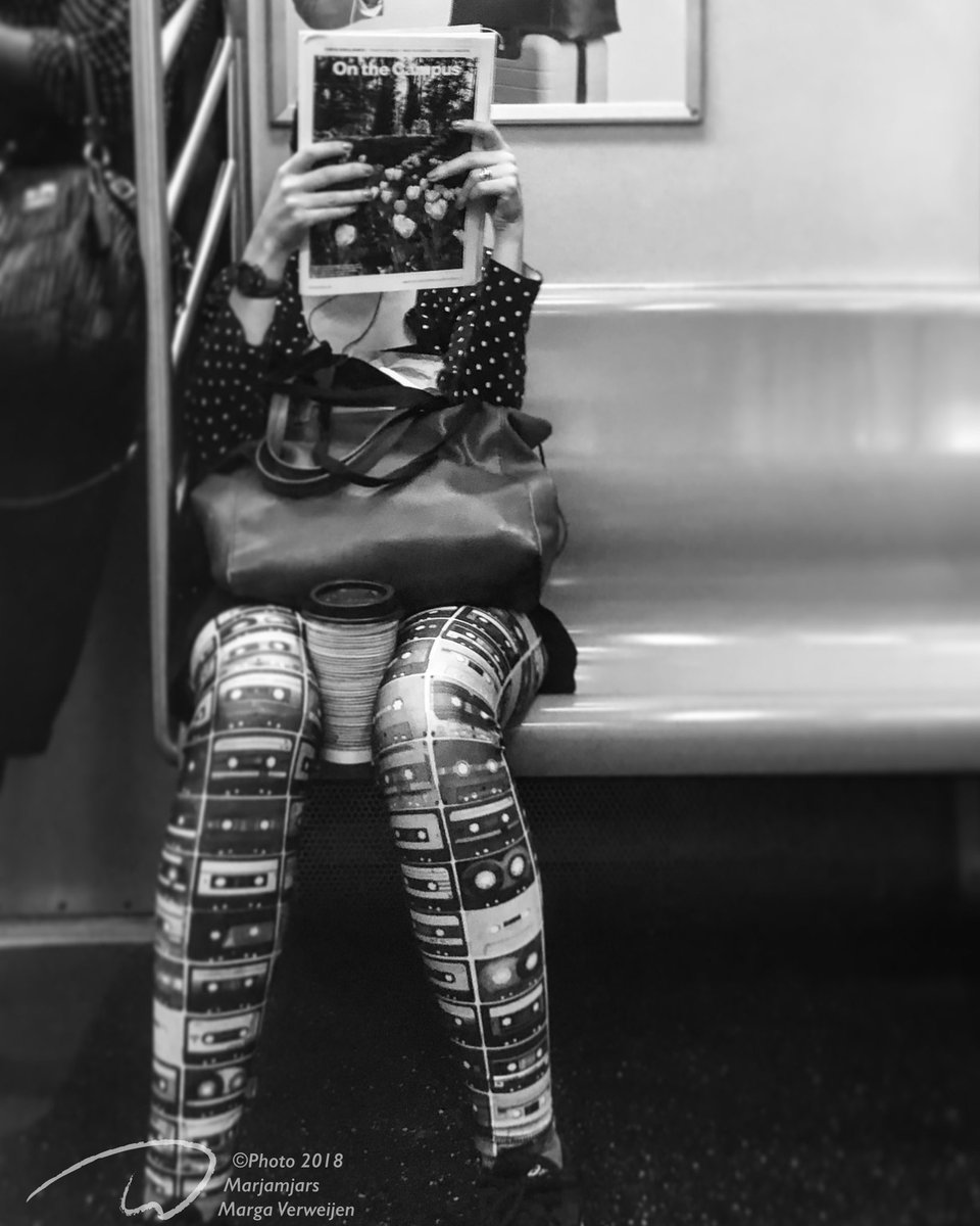 Hot Stuff 
. 
#caughtitontape #newyorkcity #manhattan #NYC #subway #newyorknewyork #lifeinbw #blackandwhitephotography #what_i_saw_in_nyc #marjamjars #streetsofnewyork #brooklyn #streetphotography #queens