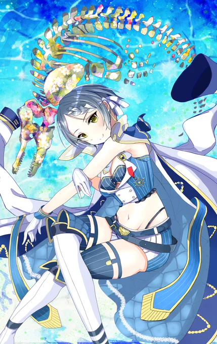 速水奏と限定SSR「セレブレイト・カレイド」で落書き。
海底に差し込む、一筋の光。#速水奏 