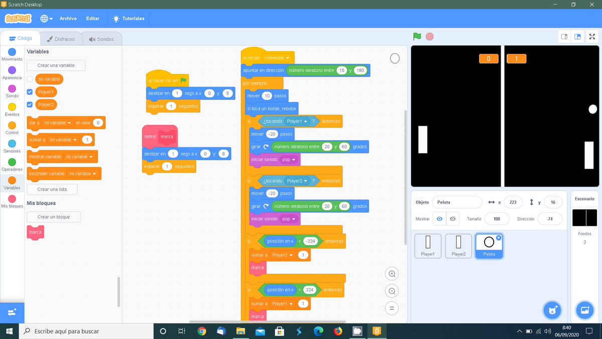 josecodetech's tweet photo. Seguro que jugastes al #PONG todo un clasico de los primeros #videoJuegos, ahora puedes ver como #programarlo tu mismo con #SCRATCH -> https://t.co/2UQBEZU8l3 #programming #code #programando desde #Sevilla en #Domingo https://t.co/J7hgIli2X9