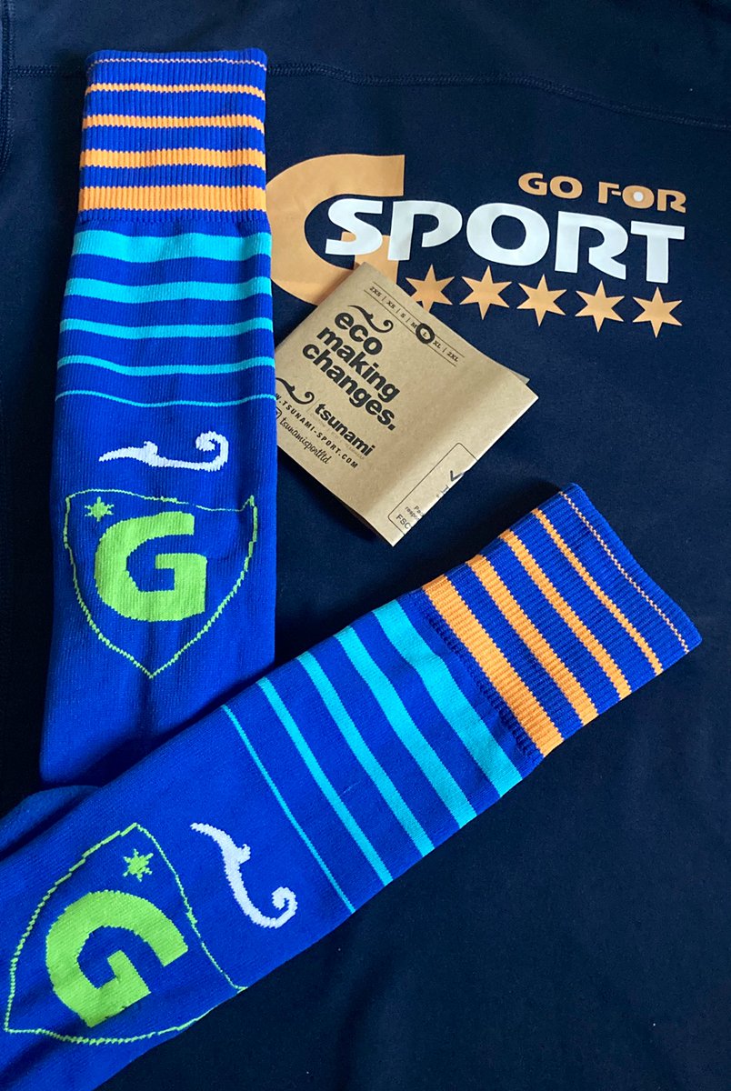 Thanks <a href="/TsunamiSport/">Tsunami Sport</a> for the special edition <a href="/G4Sport/">Go For Sport</a> socks. Can’t wait to see them on show at the October Camp.