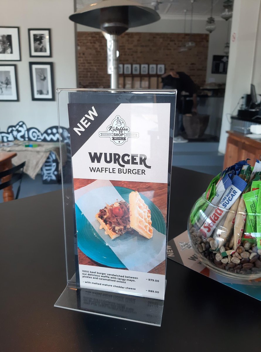 ilovemelville's tweet photo. Something new on the menu at #kwoffee. Try a delicious Wurger (waffle burger) #MyMelville https://t.co/h94D8zp9pp