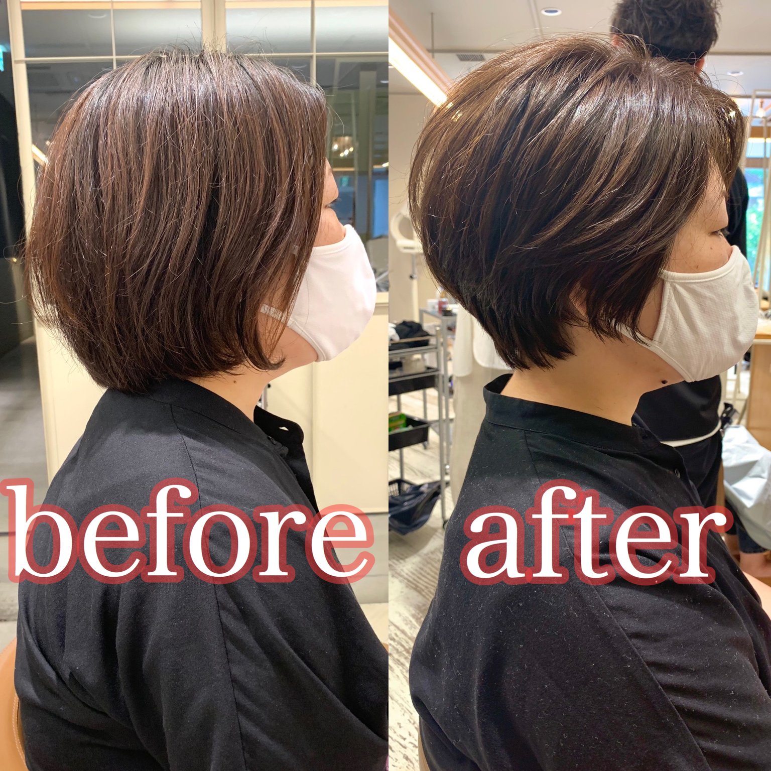 境勇人 Sacaiショート お客様before Afterまとめ ショートヘア ショートカット ショートボブ 髪型 ヘアスタイル 大人ショート 30代 40代 米倉涼子 波瑠 辺見えみり 丸みショート くびれショート 青山 表参道 美容室 美容師 T
