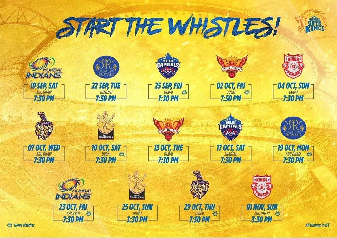 Mueenseul's tweet photo. Here's the schedule of most awaited #Dream11IPL2020 . Finally We are going to witness 👀 @msdhoni  On sep19th ,Get ready folks https://t.co/9SQsilvwsc
