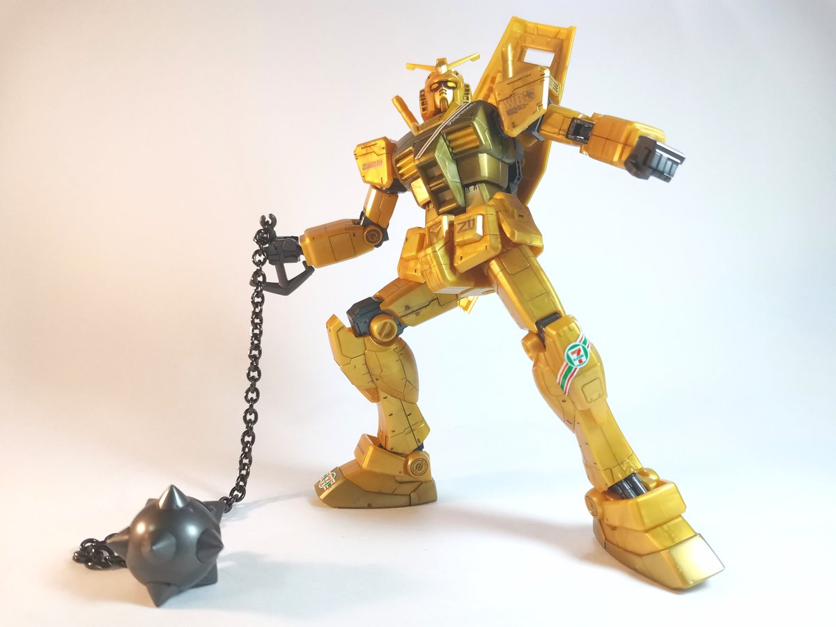 HobbyistP's tweet photo. HG 1/144 RX-78-2 Gundam Gold Injection Color  [ゴールドインジェクションカラー] 711 Limited Ver.

#gundam711 #gundamphotography #gundamcommunity #gundambuilder #gunpla #gundam #gundamjapan #bandai #gundam78 #thehobbyistpamp #711japan #711gundam #gundam782 #rx782gundam #rx782 https://t.co/bgdpwXXwvH