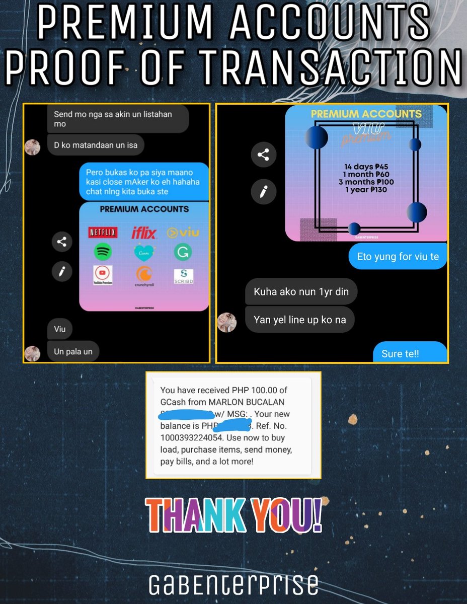 GabEnterprise's tweet photo. 2 VIU PREMIUM FOR 12 MONTHS! THANK YOU FOR YOUR PURCHASE! TIL OUR NEXT TRANSACTION! GOD BLESS! 🥰 https://t.co/G8k3LSbrVr