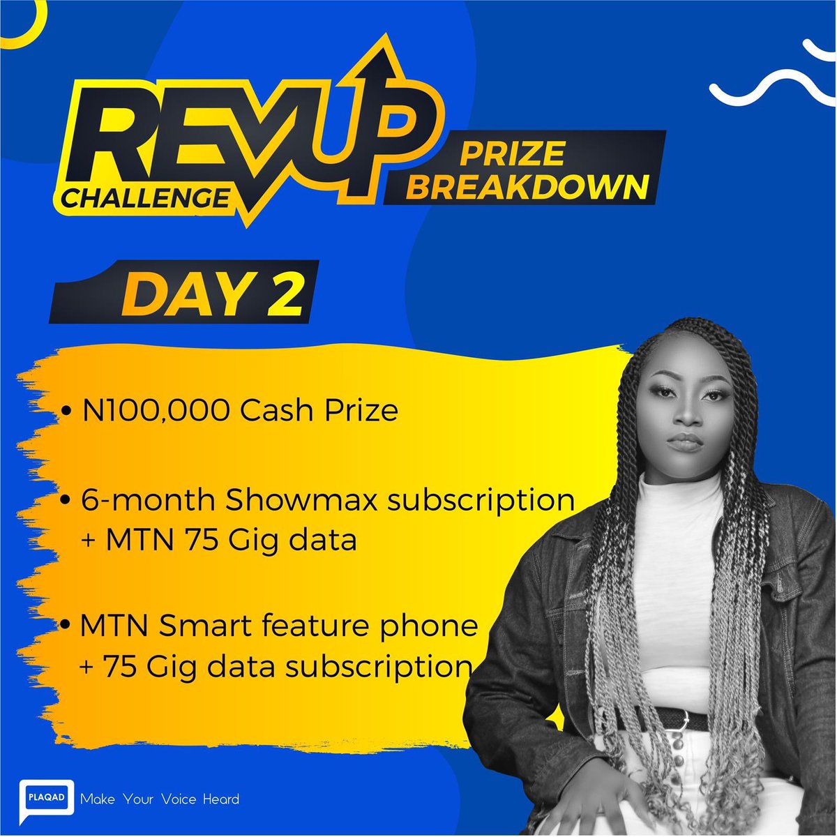 OlisaOsega's tweet photo. Dear Entrepreneurs, this one is for you.
One lucky person will win 100k to grow his or her business. All you have to do is, follow @Plaqdinc on Twitter and IG. Then you pitch your best hustle idea in 30 seconds using #RevvUpChallenge
The winner will be announced later today. https://t.co/fgwD6FJm22